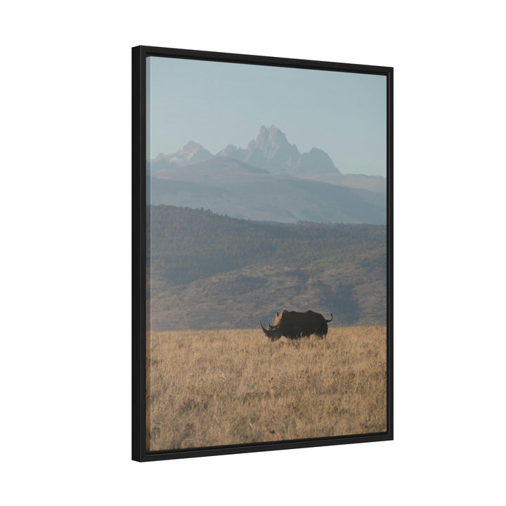 Mt. Kenya and The Bull - Canvas With Frame - Visiting This World