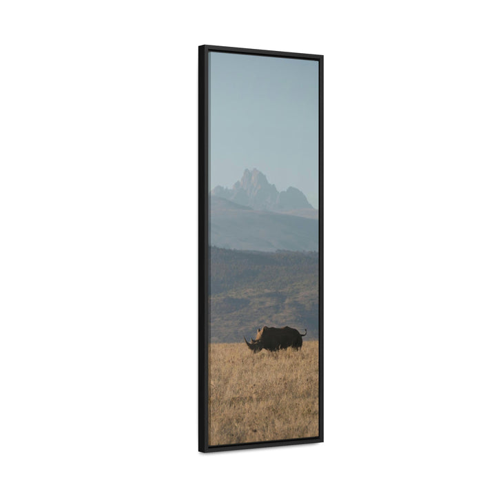 Mt. Kenya and The Bull - Canvas With Frame - Visiting This World