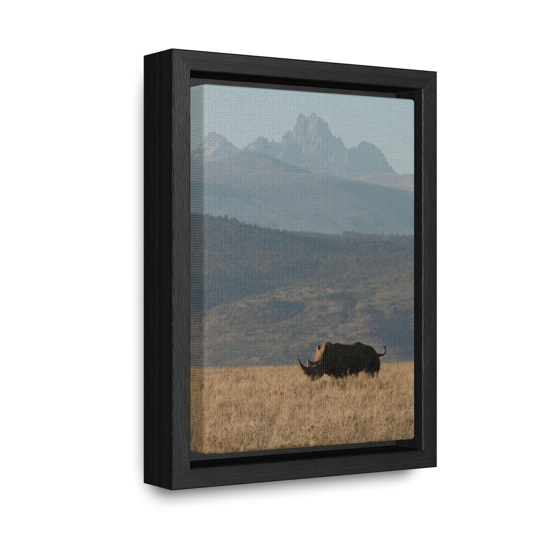 Mt. Kenya and The Bull - Canvas With Frame - Visiting This World