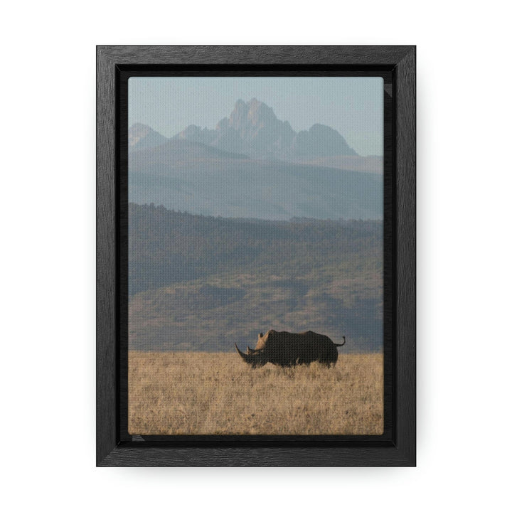 Mt. Kenya and The Bull - Canvas With Frame - Visiting This World