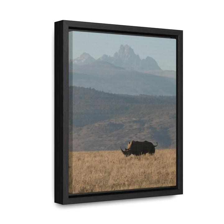 Mt. Kenya and The Bull - Canvas With Frame - Visiting This World