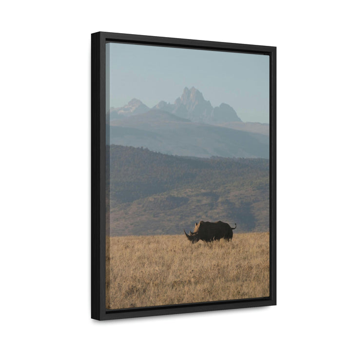 Mt. Kenya and The Bull - Canvas With Frame - Visiting This World