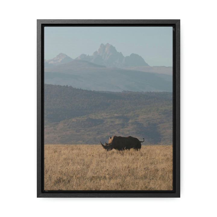 Mt. Kenya and The Bull - Canvas With Frame - Visiting This World