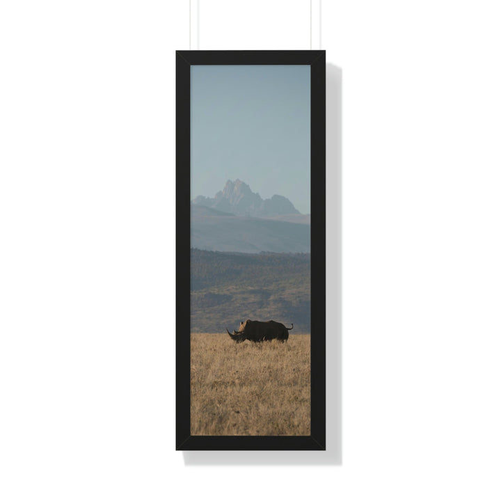 Mt. Kenya and The Bull - Framed Print - Visiting This World