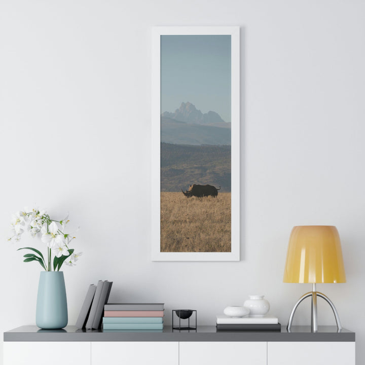 Mt. Kenya and The Bull - Framed Print - Visiting This World