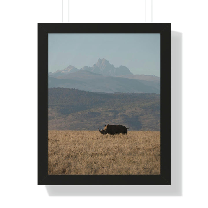 Mt. Kenya and The Bull - Framed Print - Visiting This World