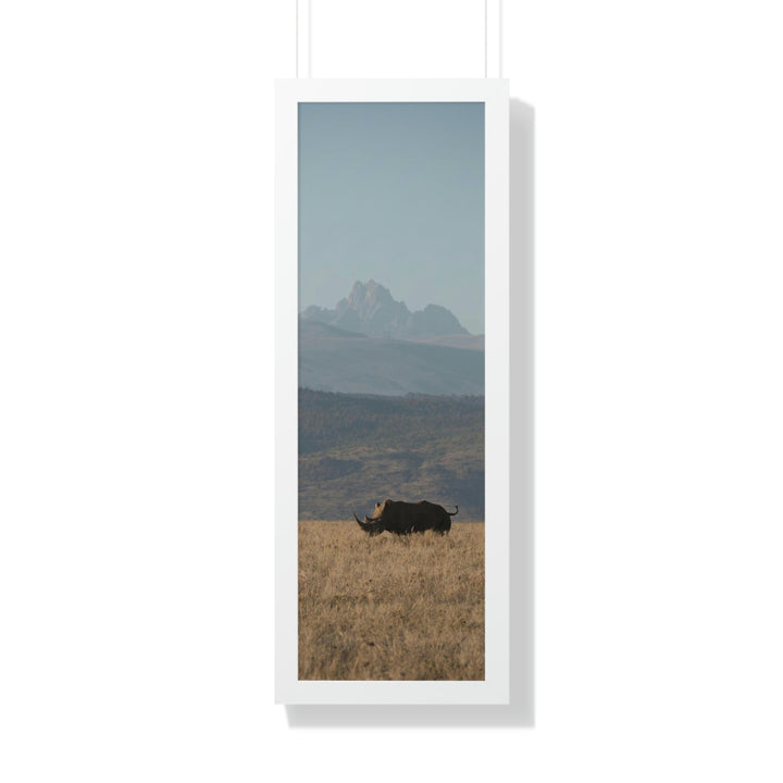 Mt. Kenya and The Bull - Framed Print - Visiting This World