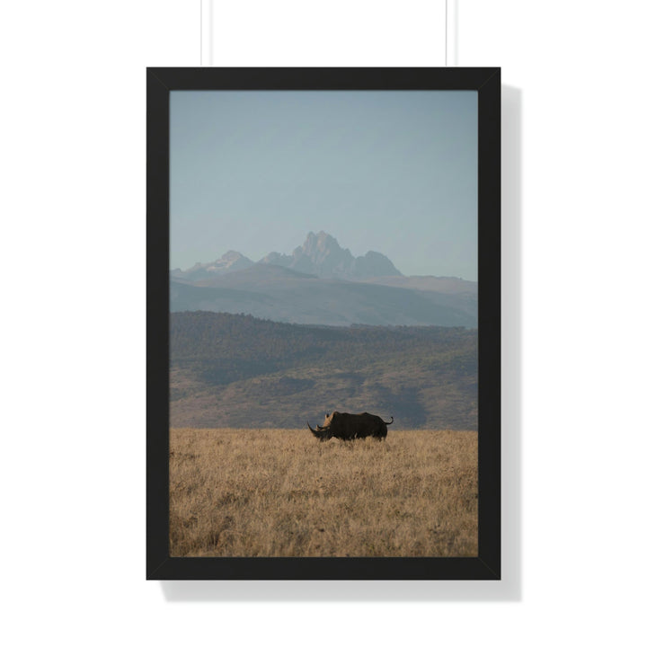 Mt. Kenya and The Bull - Framed Print - Visiting This World