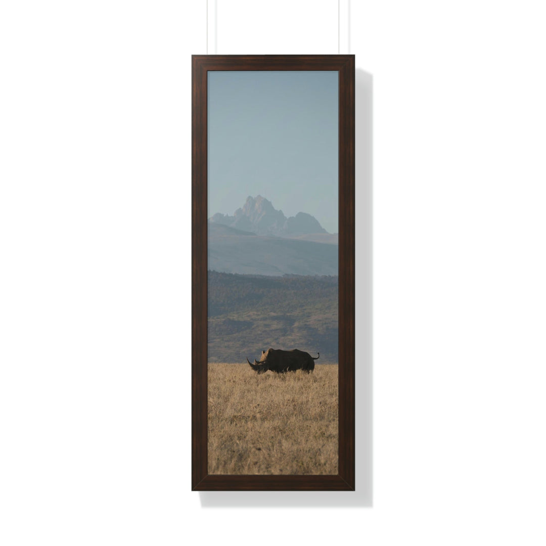 Mt. Kenya and The Bull - Framed Print - Visiting This World