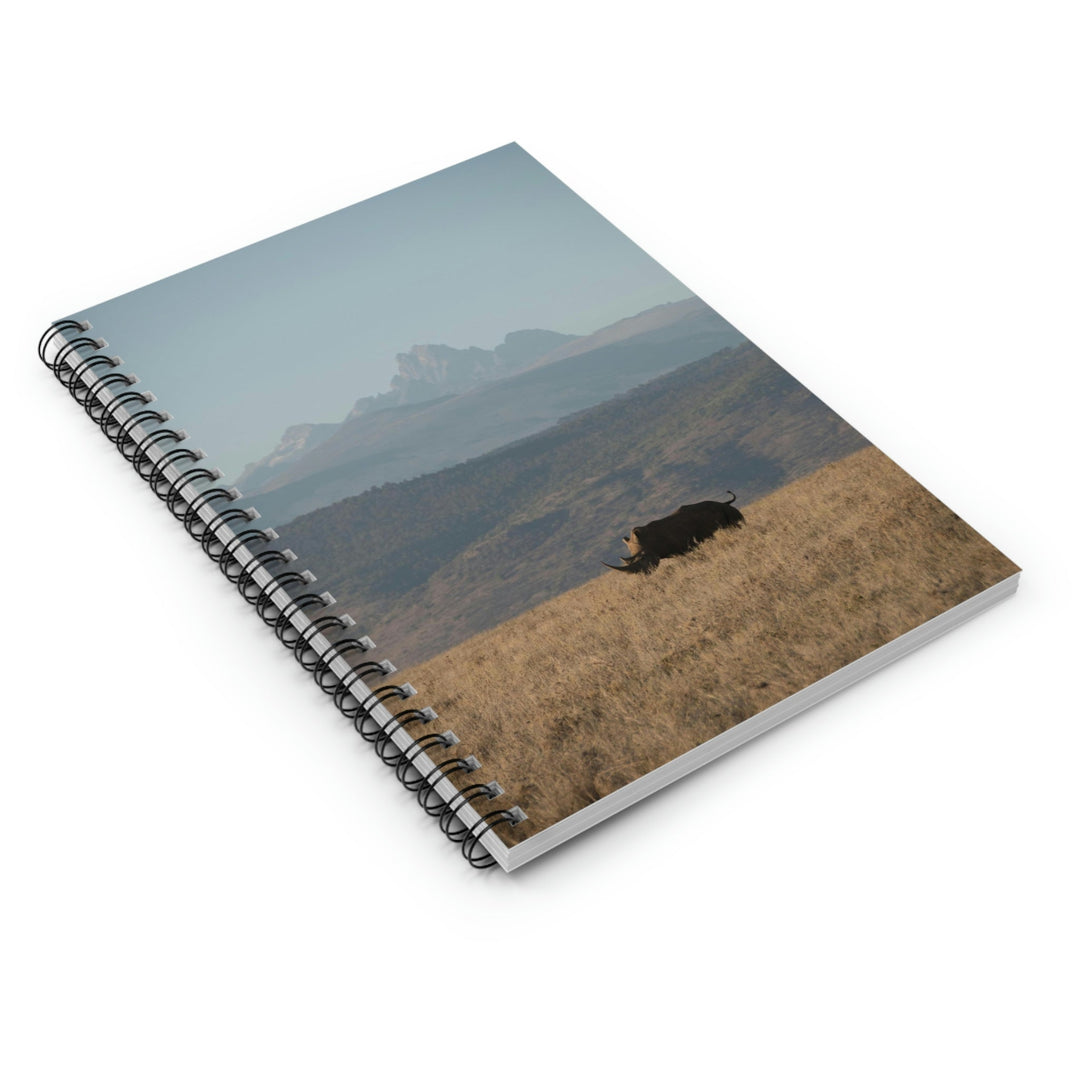 Mt. Kenya and The Bull - Spiral Ruled Line Notebook - Visiting This World