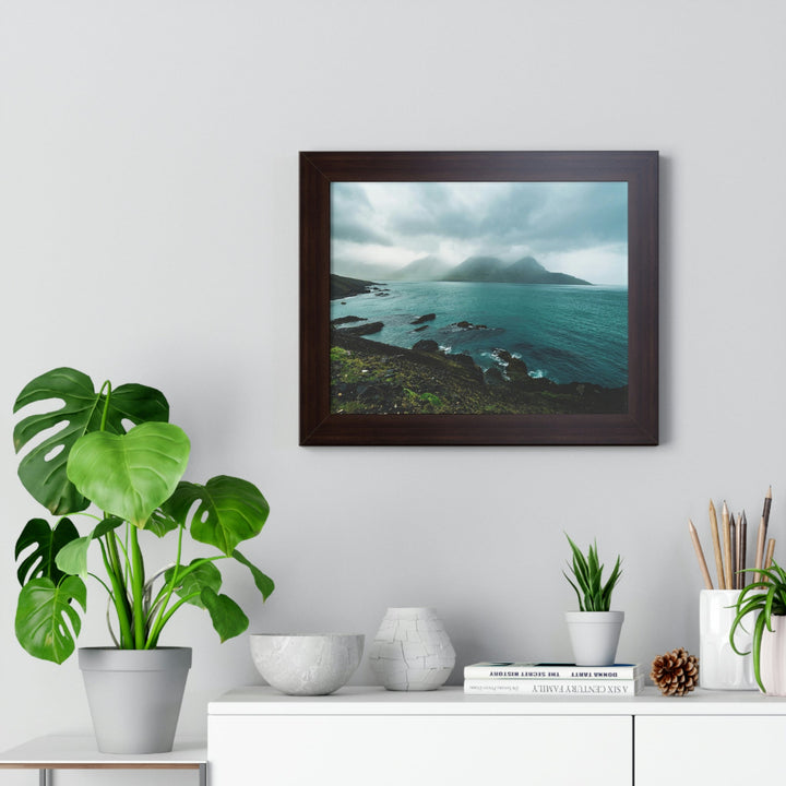 Mystical Mountain View - Framed Print - Visiting This World