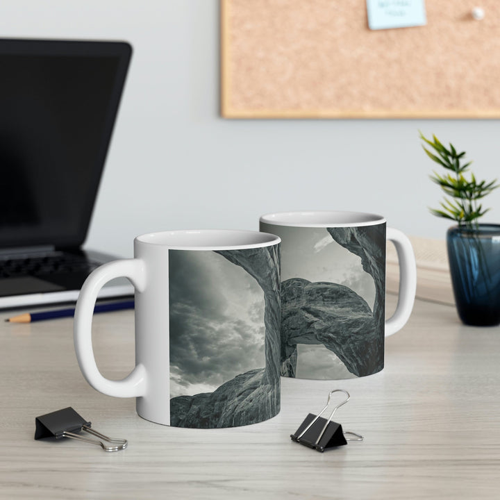 Natural Frames Part 1 in Black and White - Ceramic Mug 11oz - Visiting This World