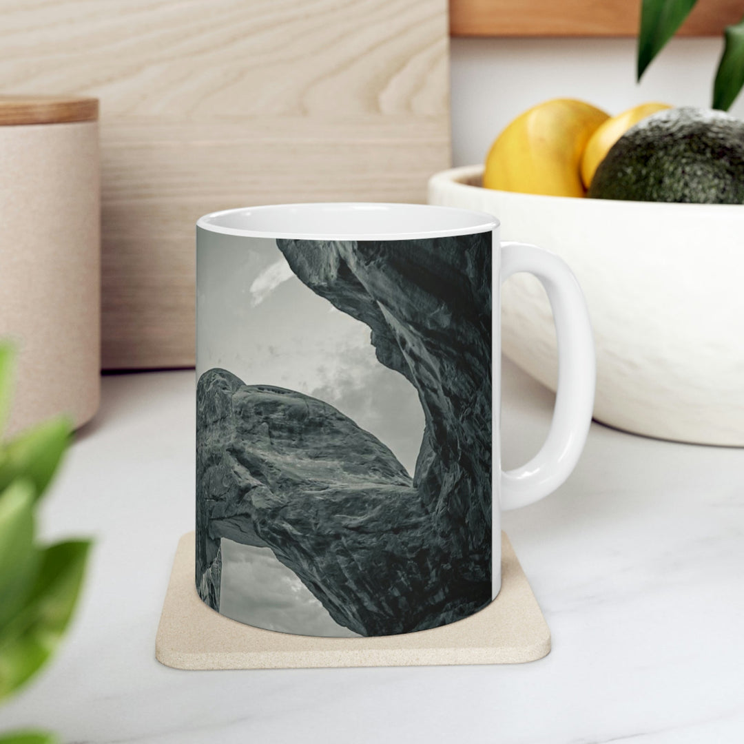 Natural Frames Part 1 in Black and White - Ceramic Mug 11oz - Visiting This World