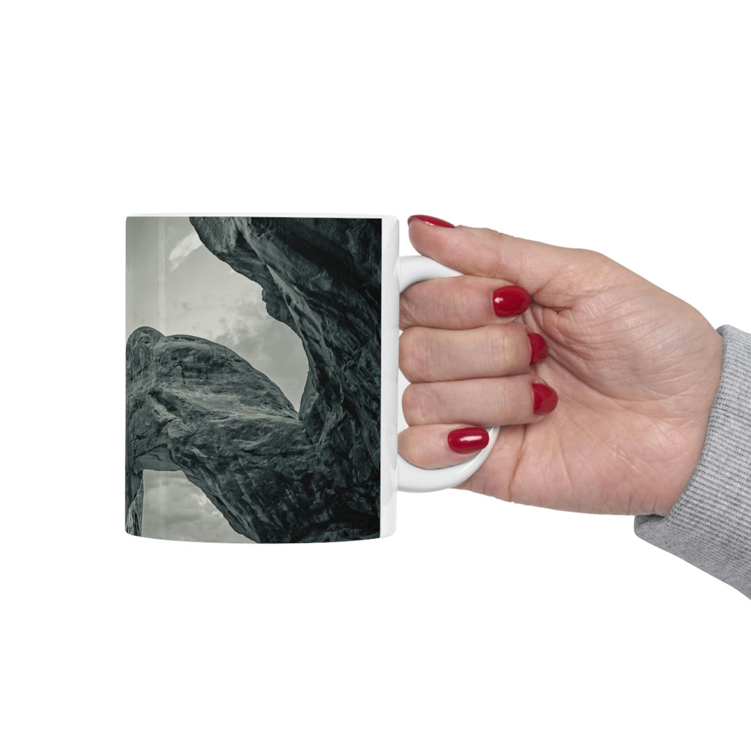 Natural Frames Part 1 in Black and White - Ceramic Mug 11oz - Visiting This World