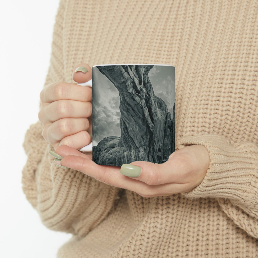 Natural Frames Part 1 in Black and White - Ceramic Mug 11oz - Visiting This World