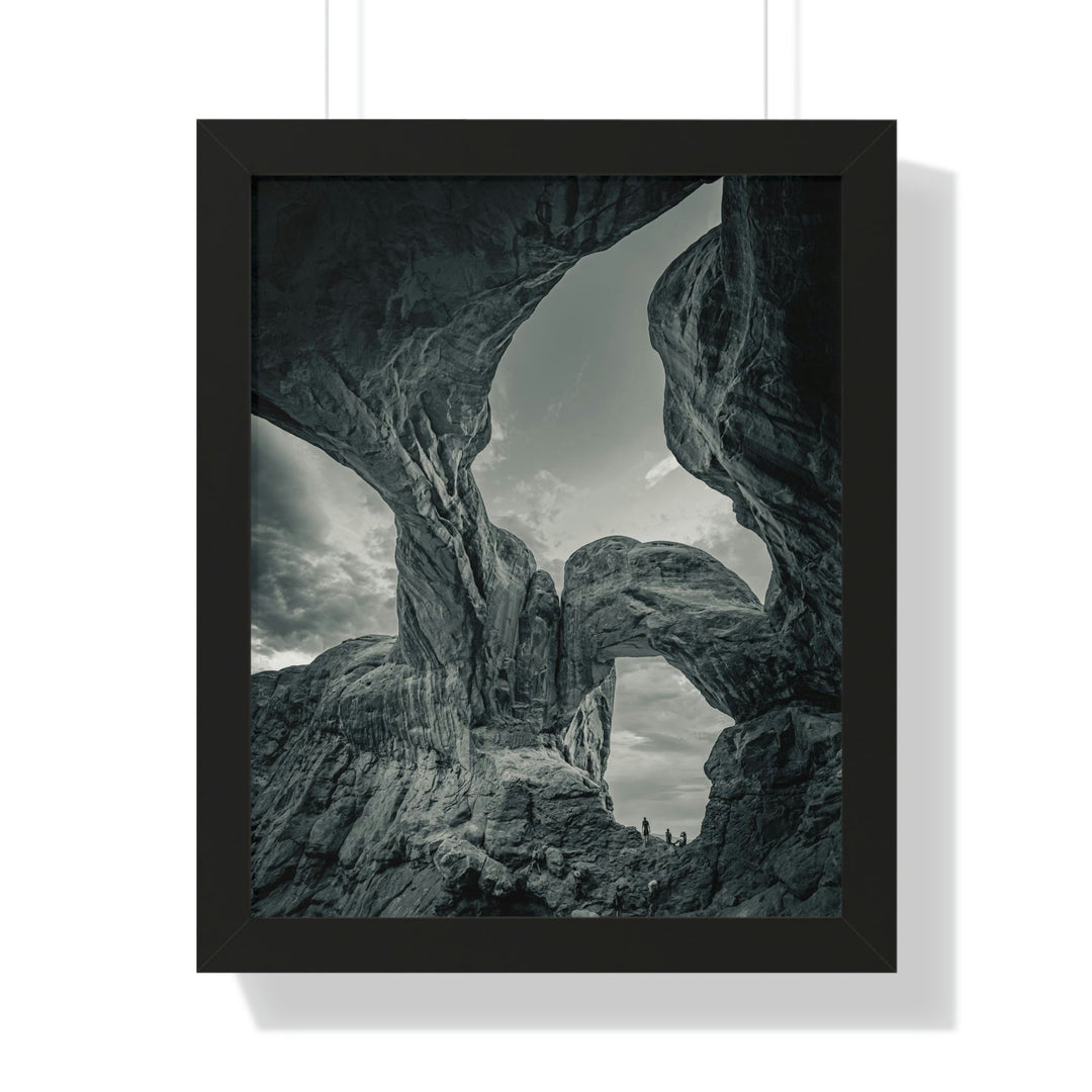 Natural Frames Part 1 in Black and White - Framed Print - Visiting This World