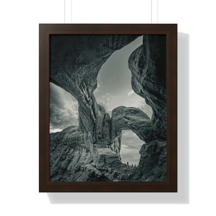 Natural Frames Part 1 in Black and White - Framed Print - Visiting This World