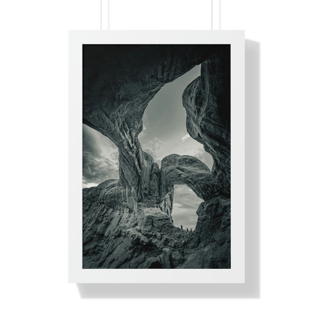 Natural Frames Part 1 in Black and White - Framed Print - Visiting This World