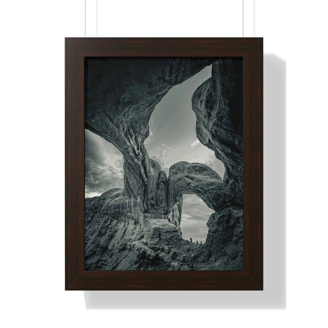 Natural Frames Part 1 in Black and White - Framed Print - Visiting This World