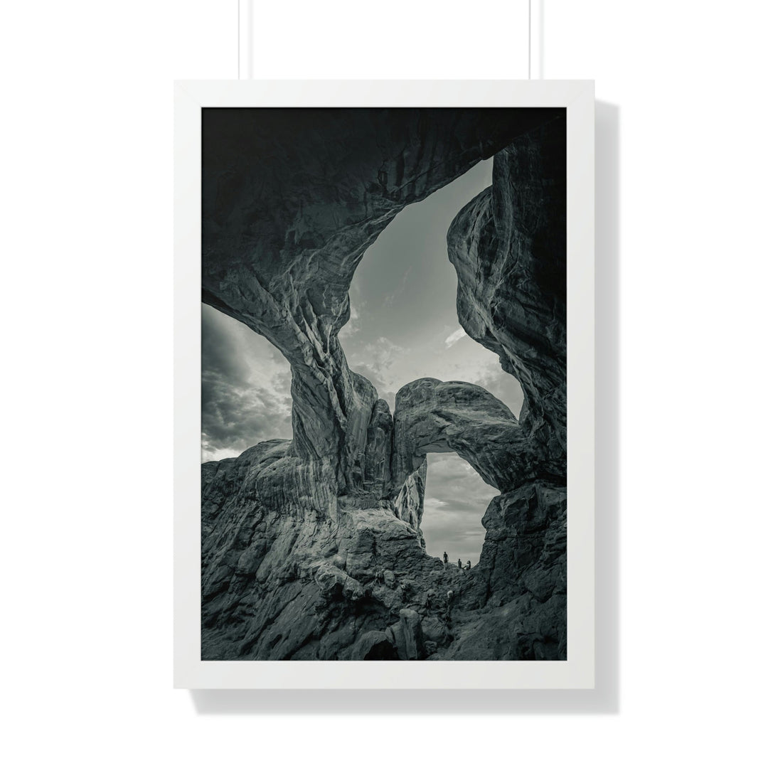 Natural Frames Part 1 in Black and White - Framed Print - Visiting This World