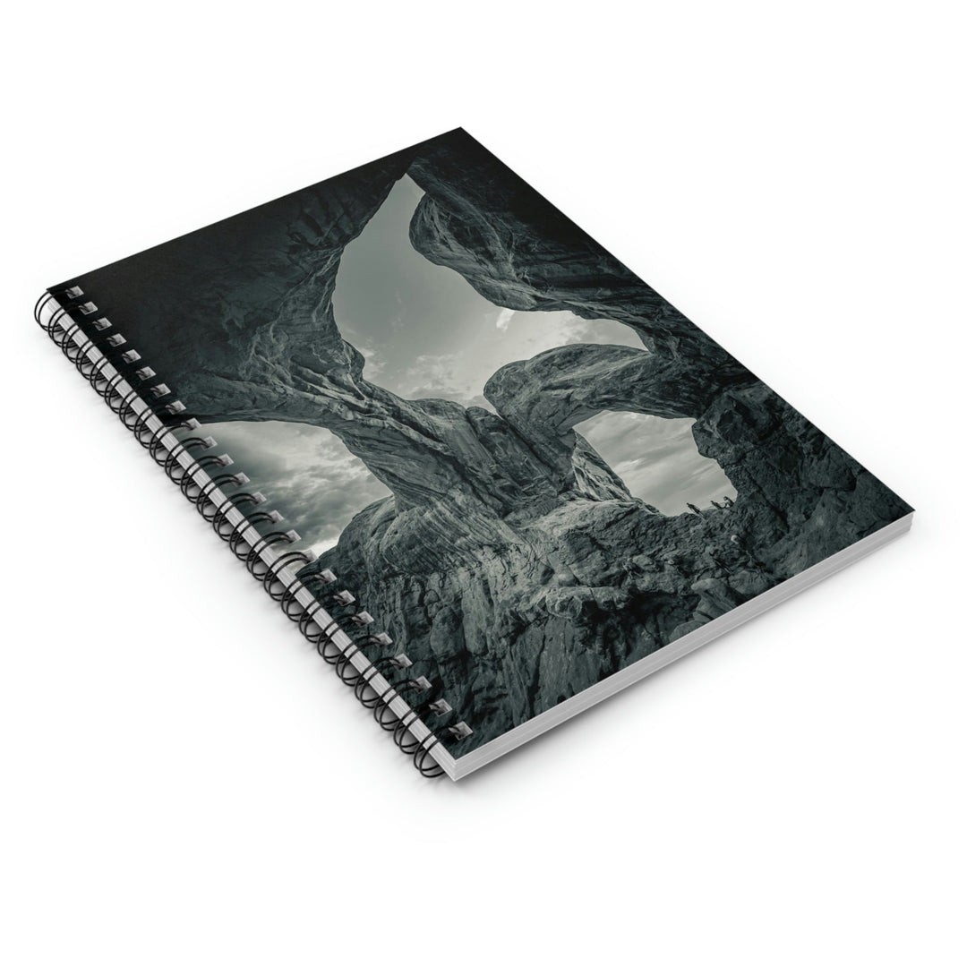 Natural Frames Part 1 in Black and White - Spiral Ruled Line Notebook - Visiting This World