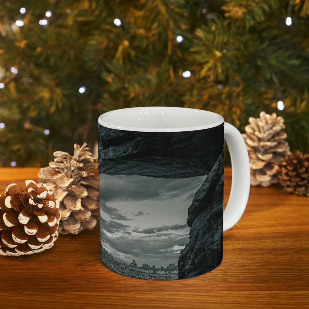 Natural Frames Part 2 in Black and White - Ceramic Mug 11oz - Visiting This World