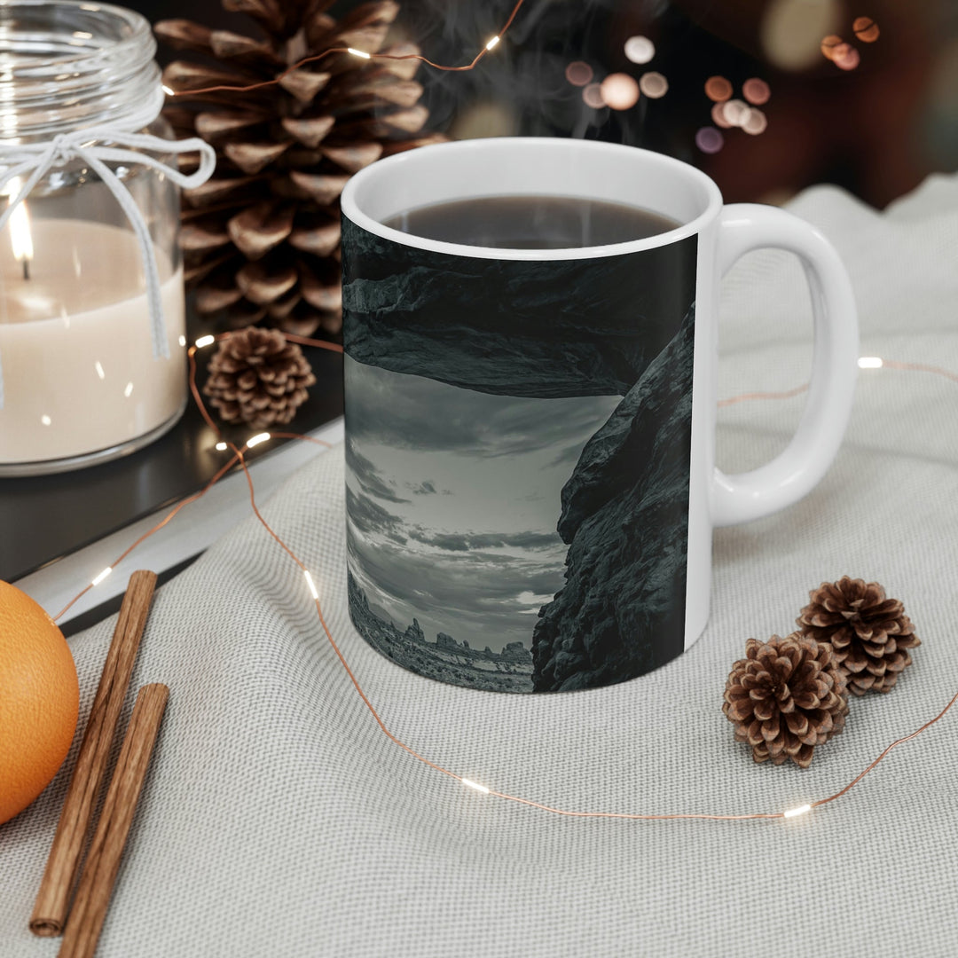 Natural Frames Part 2 in Black and White - Ceramic Mug 11oz - Visiting This World