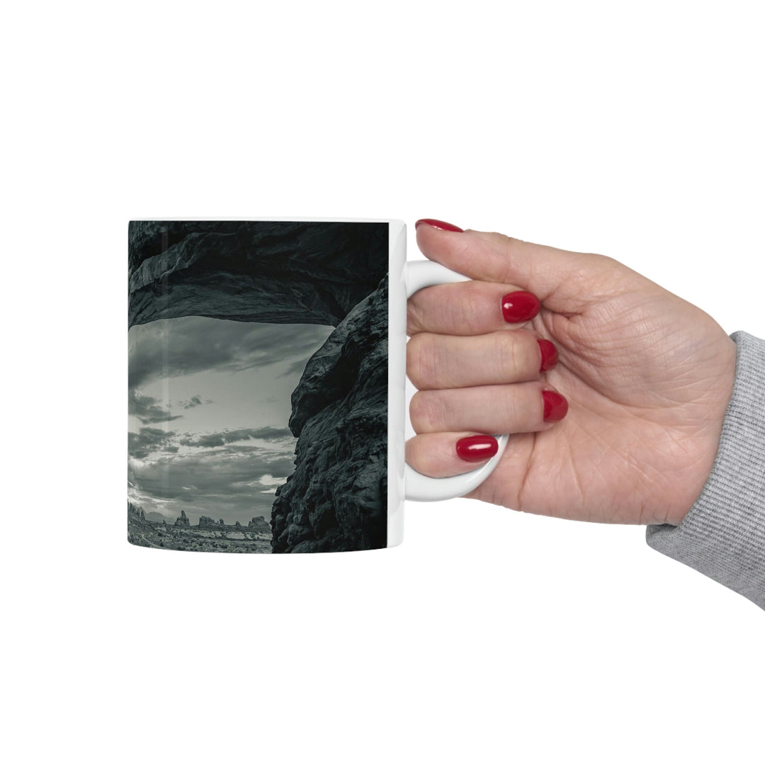 Natural Frames Part 2 in Black and White - Ceramic Mug 11oz - Visiting This World