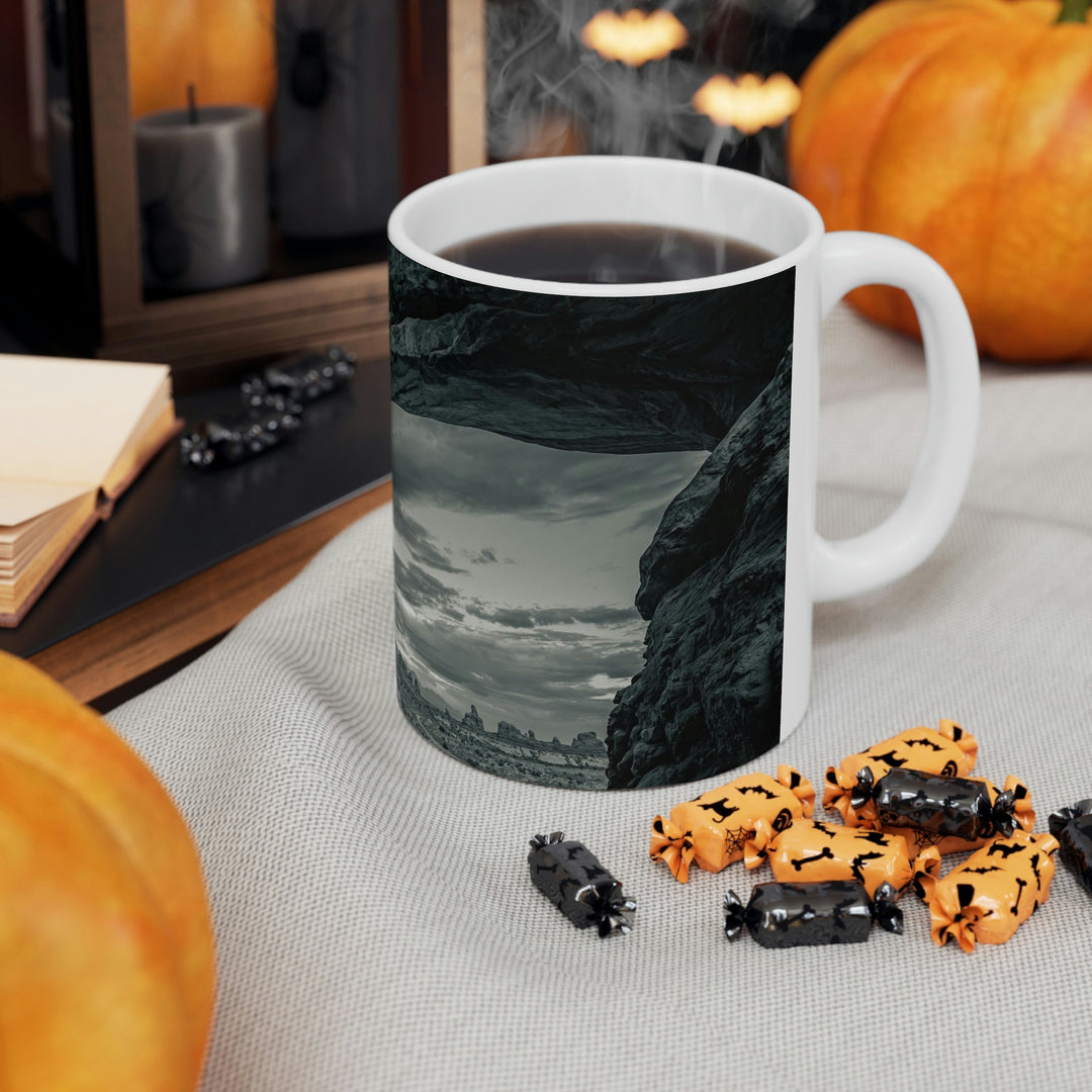 Natural Frames Part 2 in Black and White - Ceramic Mug 11oz - Visiting This World