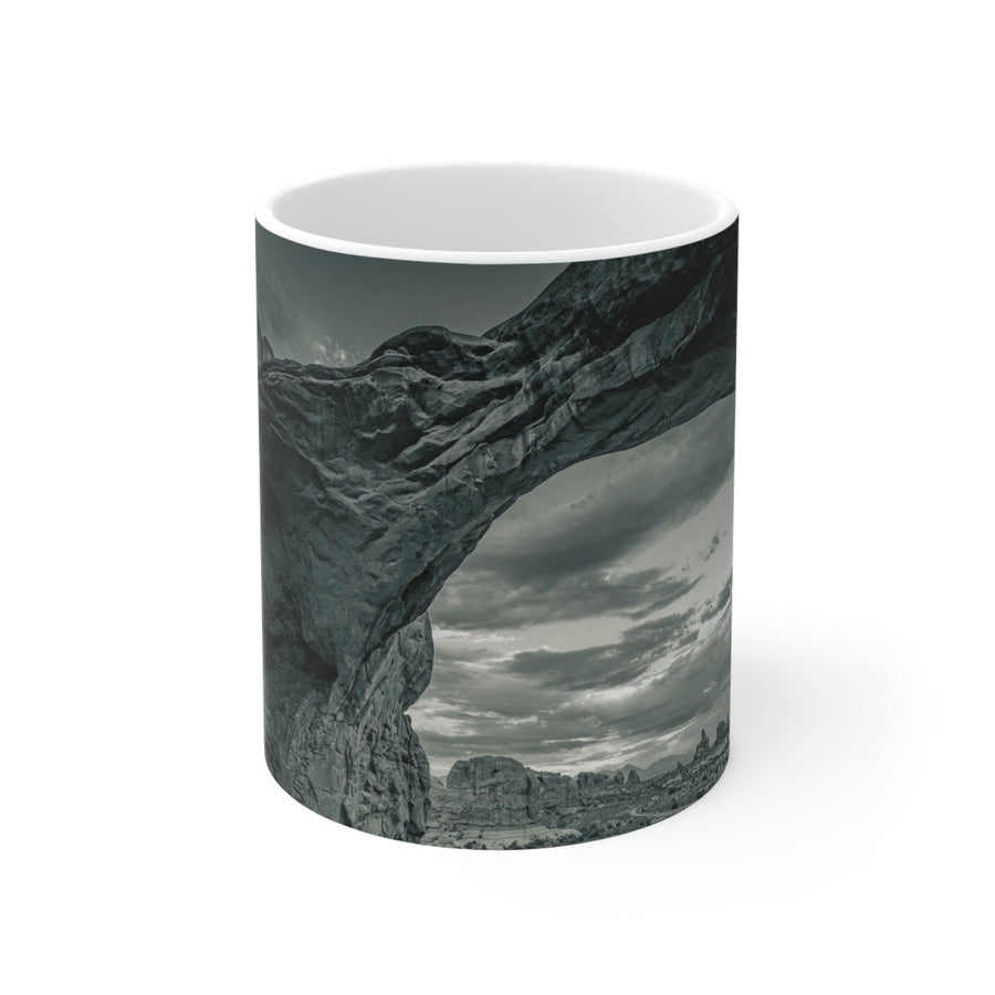 Natural Frames Part 2 in Black and White - Ceramic Mug 11oz - Visiting This World