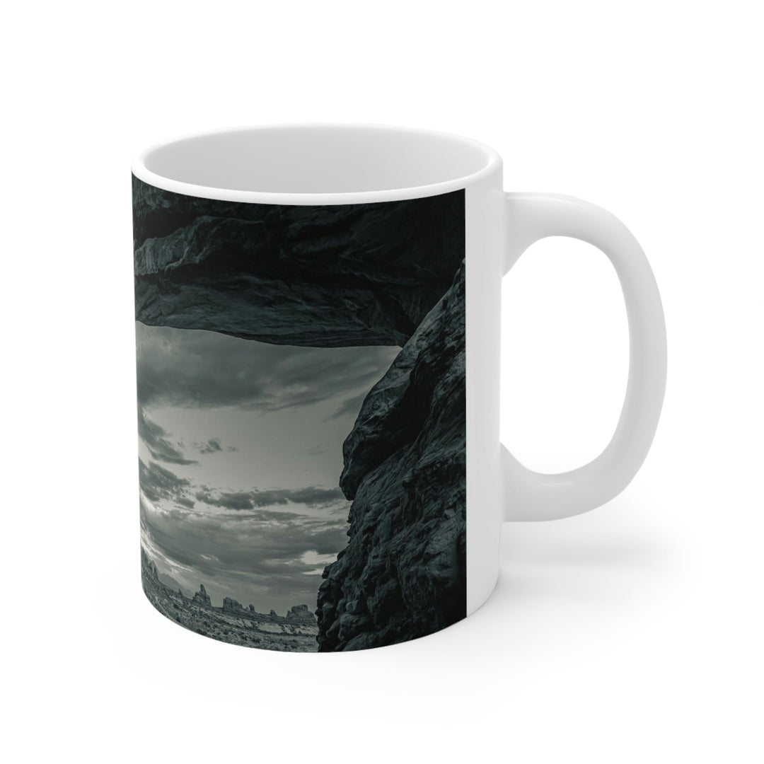 Natural Frames Part 2 in Black and White - Ceramic Mug 11oz - Visiting This World