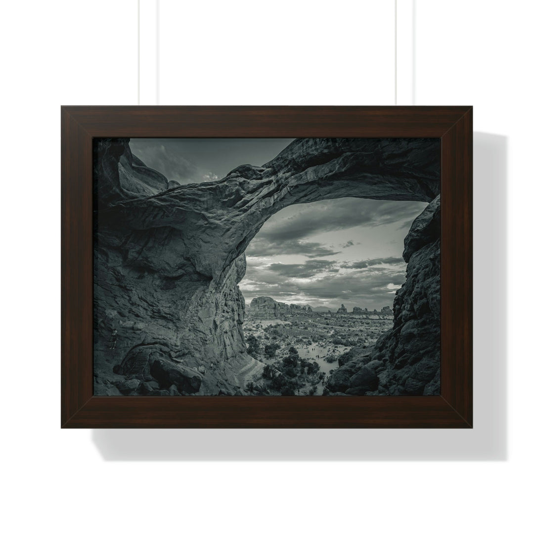 Natural Frames Part 2 in Black and White - Framed Print - Visiting This World