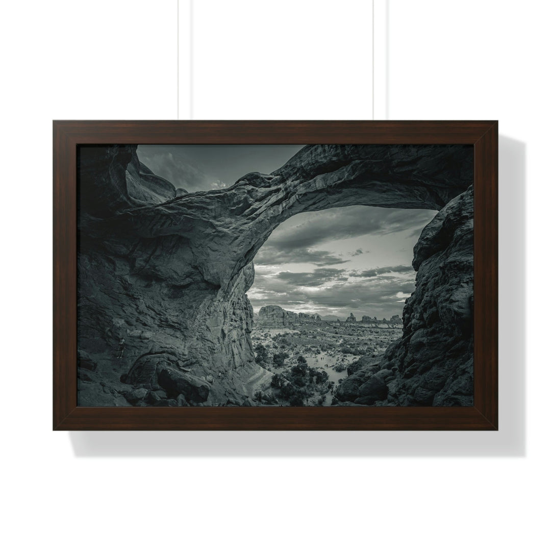 Natural Frames Part 2 in Black and White - Framed Print - Visiting This World