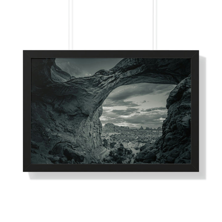 Natural Frames Part 2 in Black and White - Framed Print - Visiting This World