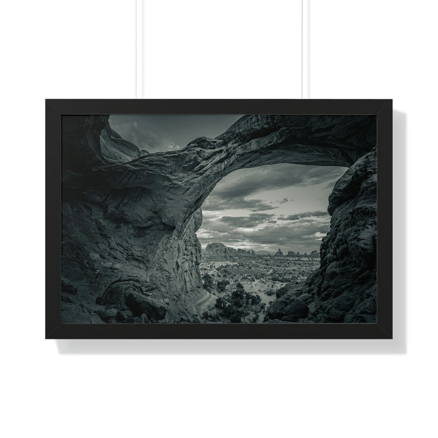 Natural Frames Part 2 in Black and White - Framed Print - Visiting This World