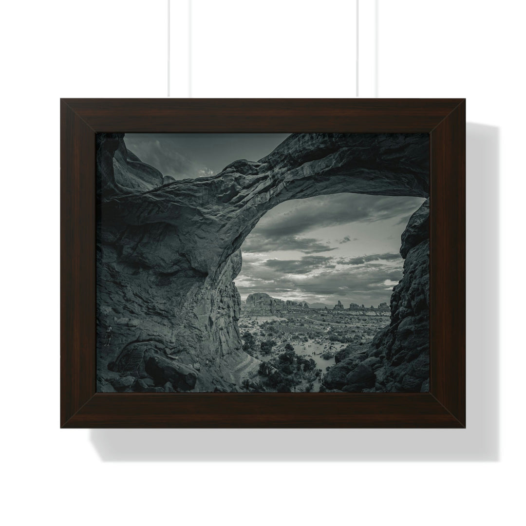 Natural Frames Part 2 in Black and White - Framed Print - Visiting This World