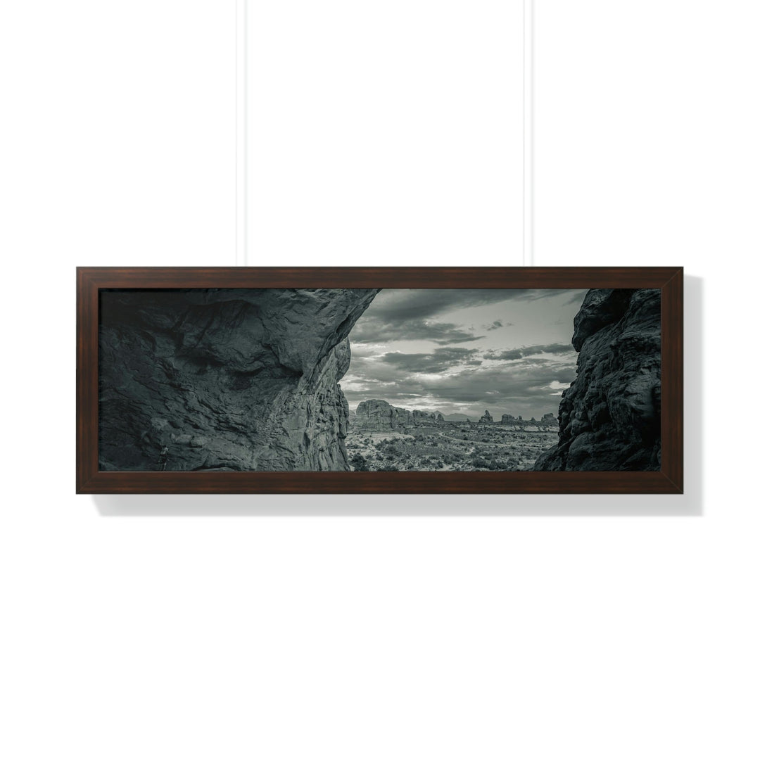 Natural Frames Part 2 in Black and White - Framed Print - Visiting This World