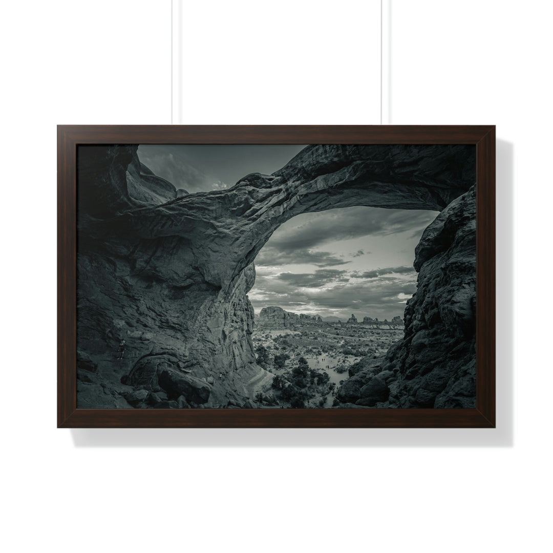 Natural Frames Part 2 in Black and White - Framed Print - Visiting This World