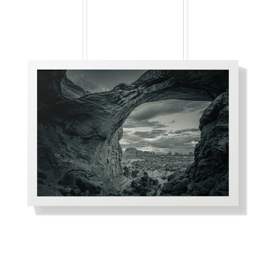 Natural Frames Part 2 in Black and White - Framed Print - Visiting This World