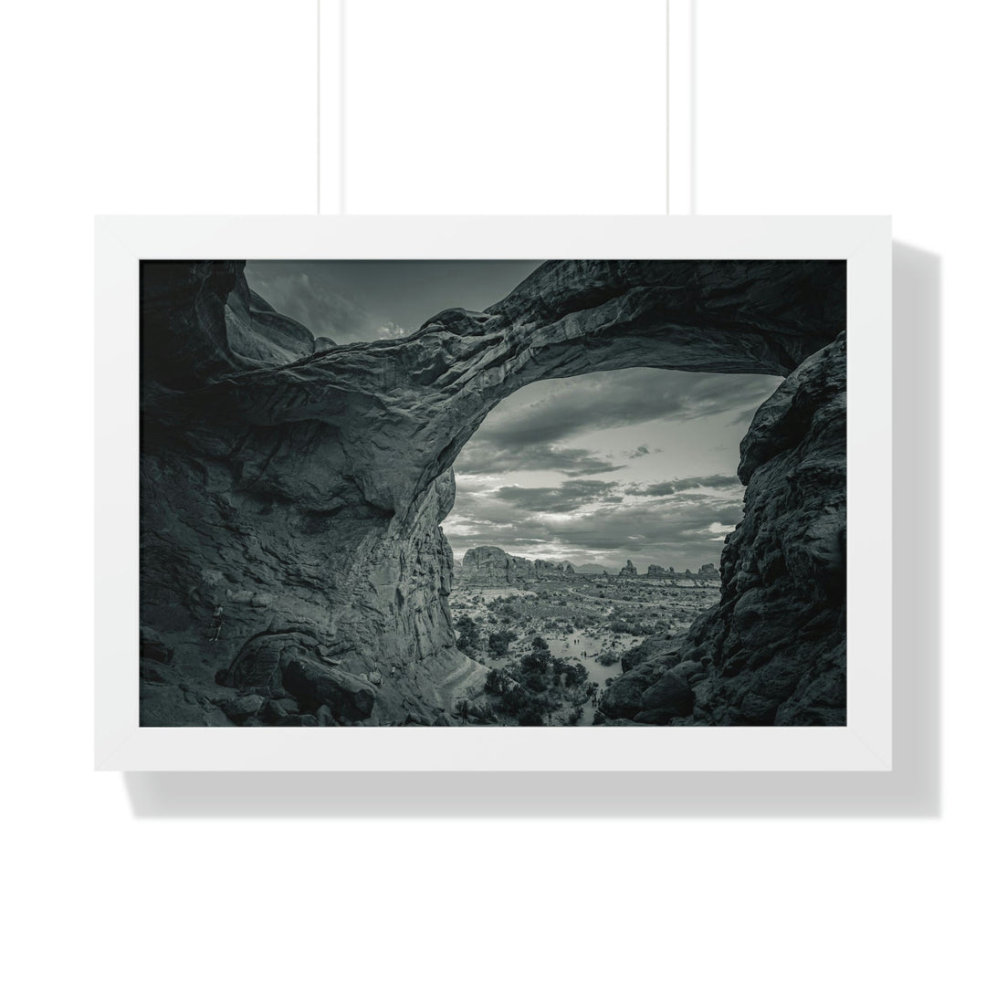 Natural Frames Part 2 in Black and White - Framed Print - Visiting This World