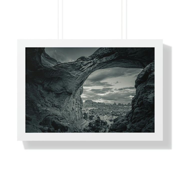 Natural Frames Part 2 in Black and White - Framed Print - Visiting This World