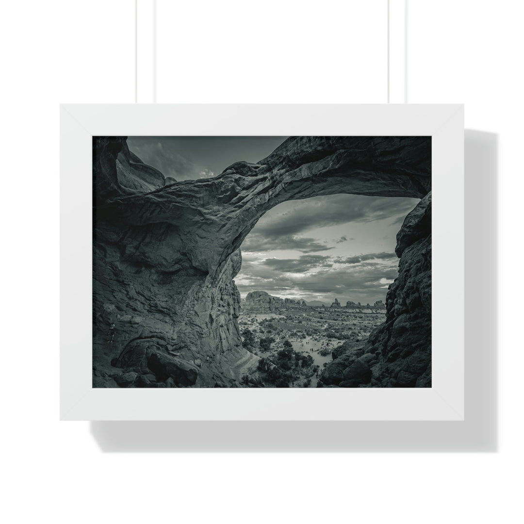 Natural Frames Part 2 in Black and White - Framed Print - Visiting This World