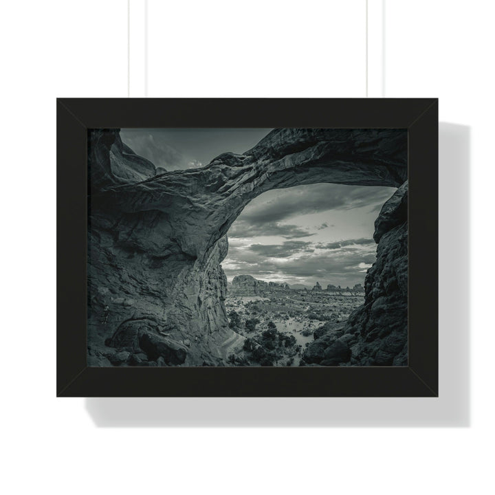 Natural Frames Part 2 in Black and White - Framed Print - Visiting This World