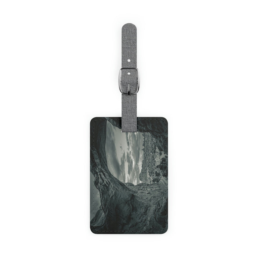 Natural Frames Part 2 in Black and White - Luggage Tag - Visiting This World