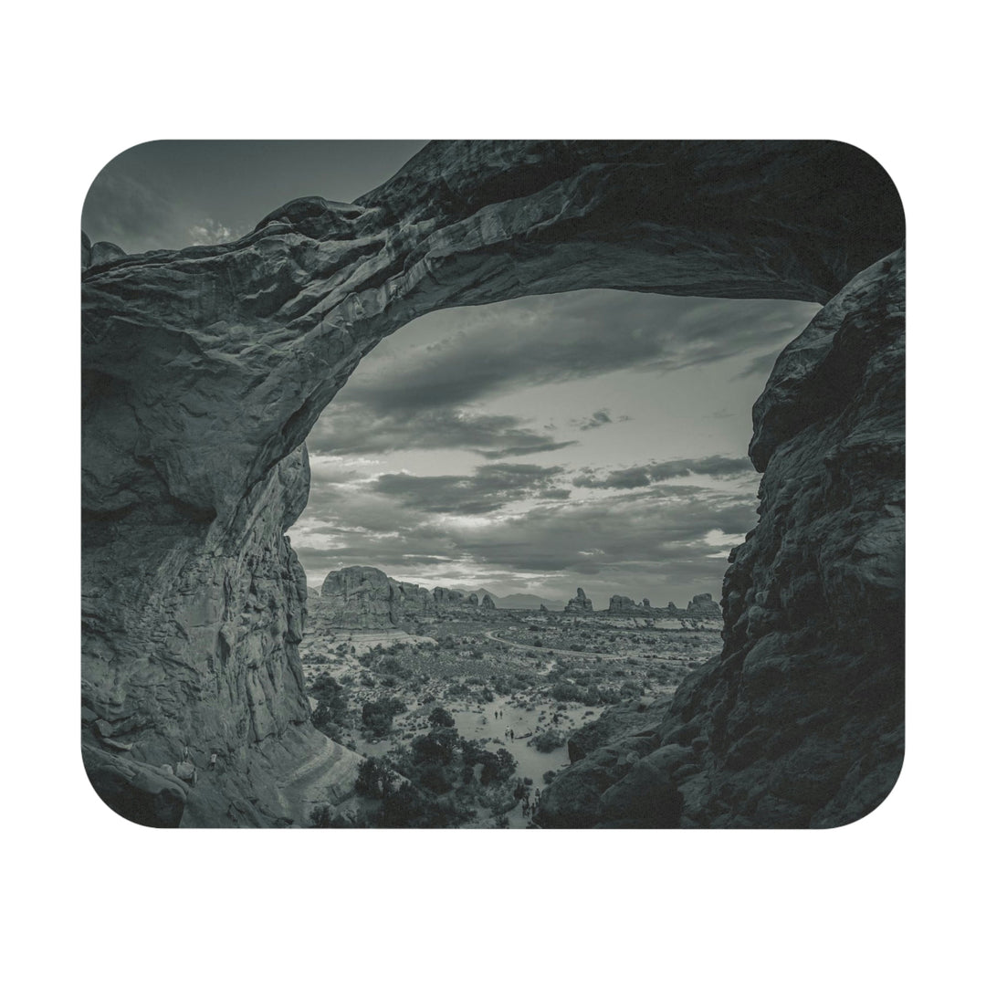 Natural Frames Part 2 in Black and White - Mouse Pad (Rectangle) - Visiting This World