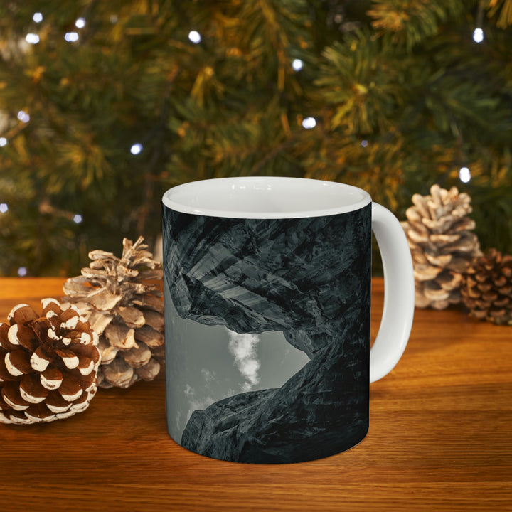 Natural Frames Part 3 in Black and White - Ceramic Mug 11oz - Visiting This World