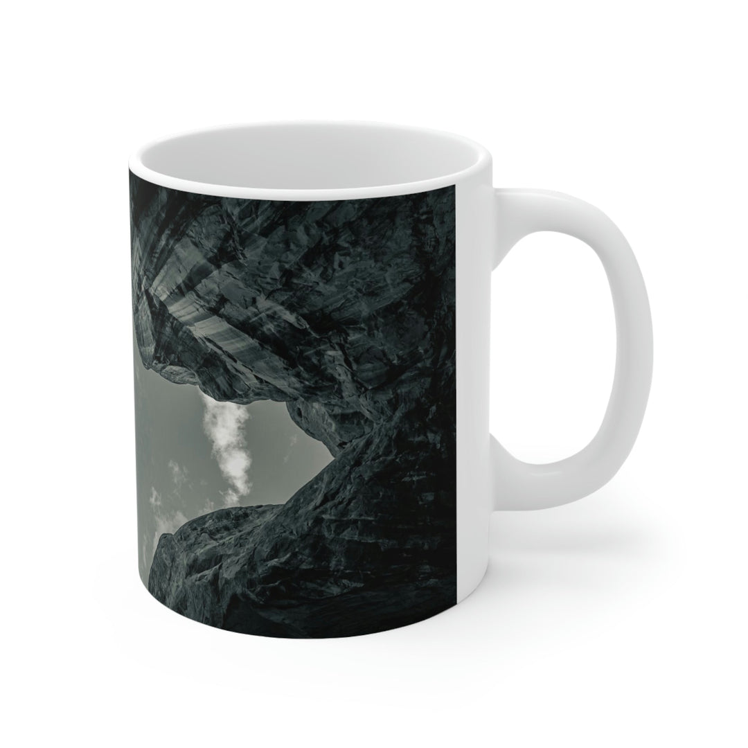 Natural Frames Part 3 in Black and White - Ceramic Mug 11oz - Visiting This World