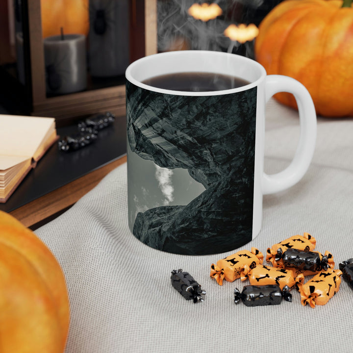 Natural Frames Part 3 in Black and White - Ceramic Mug 11oz - Visiting This World