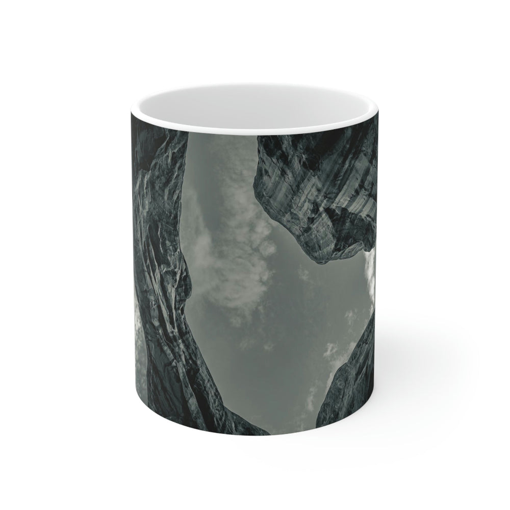 Natural Frames Part 3 in Black and White - Ceramic Mug 11oz - Visiting This World