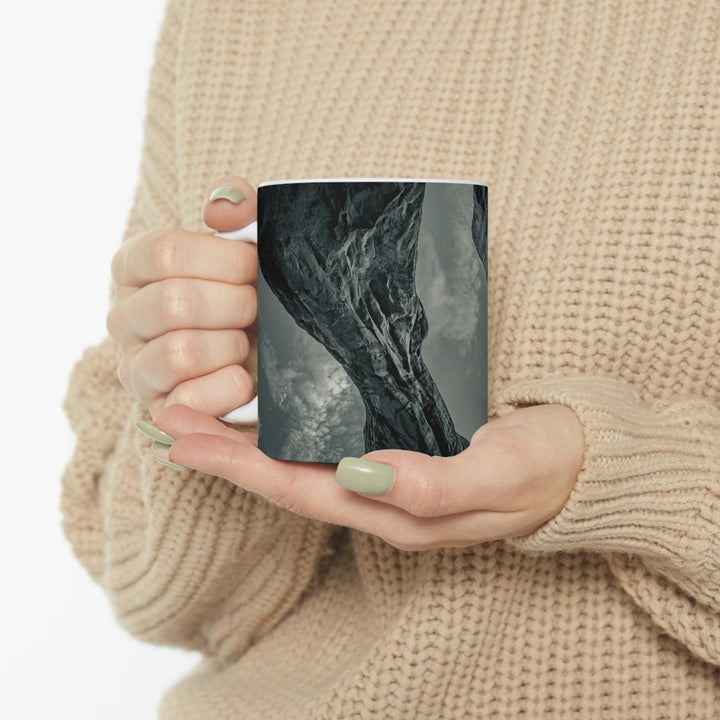 Natural Frames Part 3 in Black and White - Ceramic Mug 11oz - Visiting This World